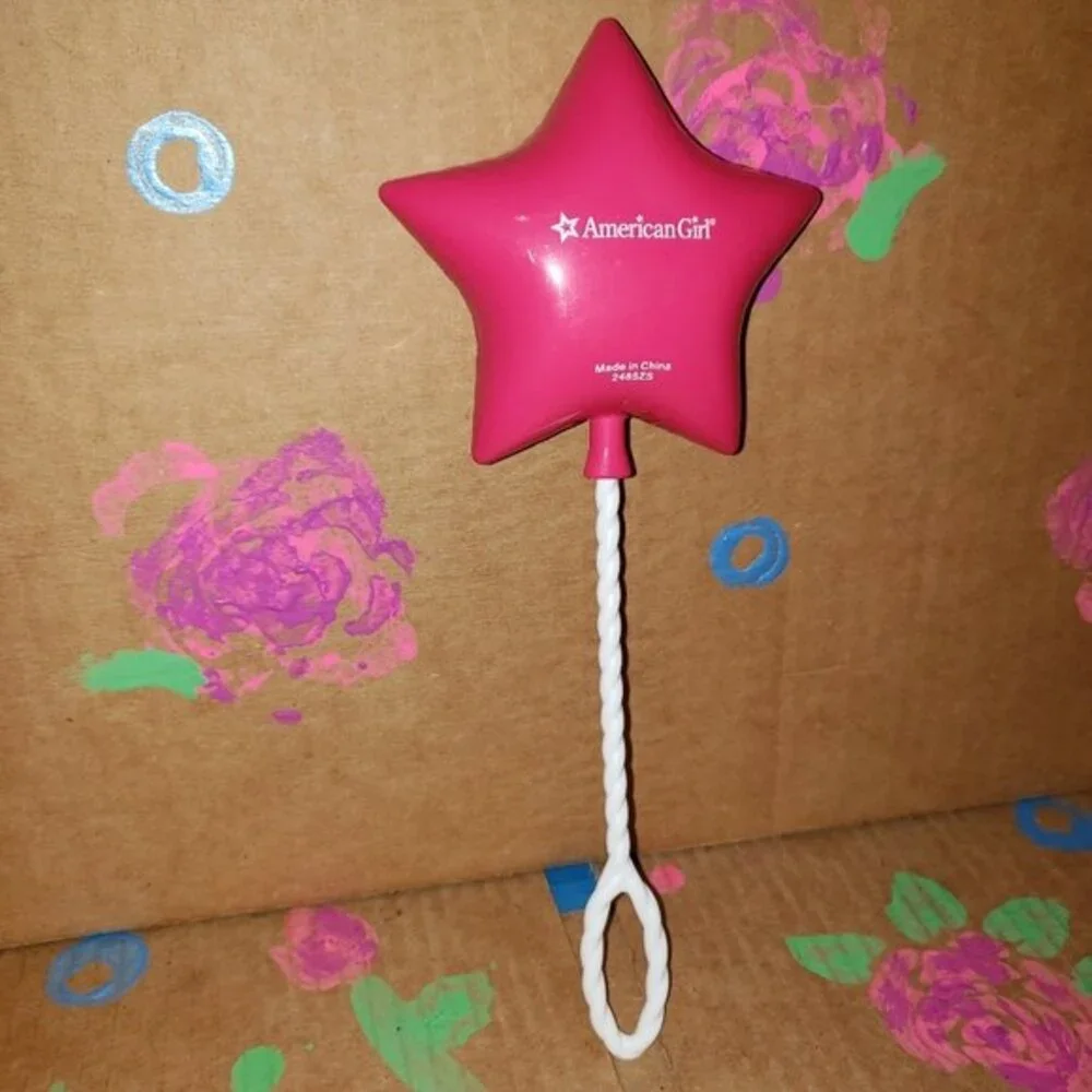 American Girl Doll Accessory Birthday Party Pink Star Shaped Balloon